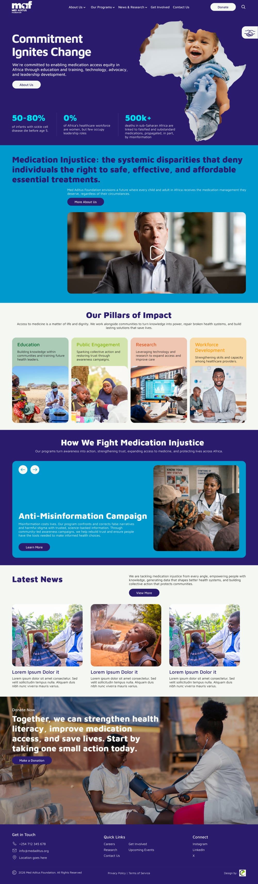 Med Aditus Foundation website